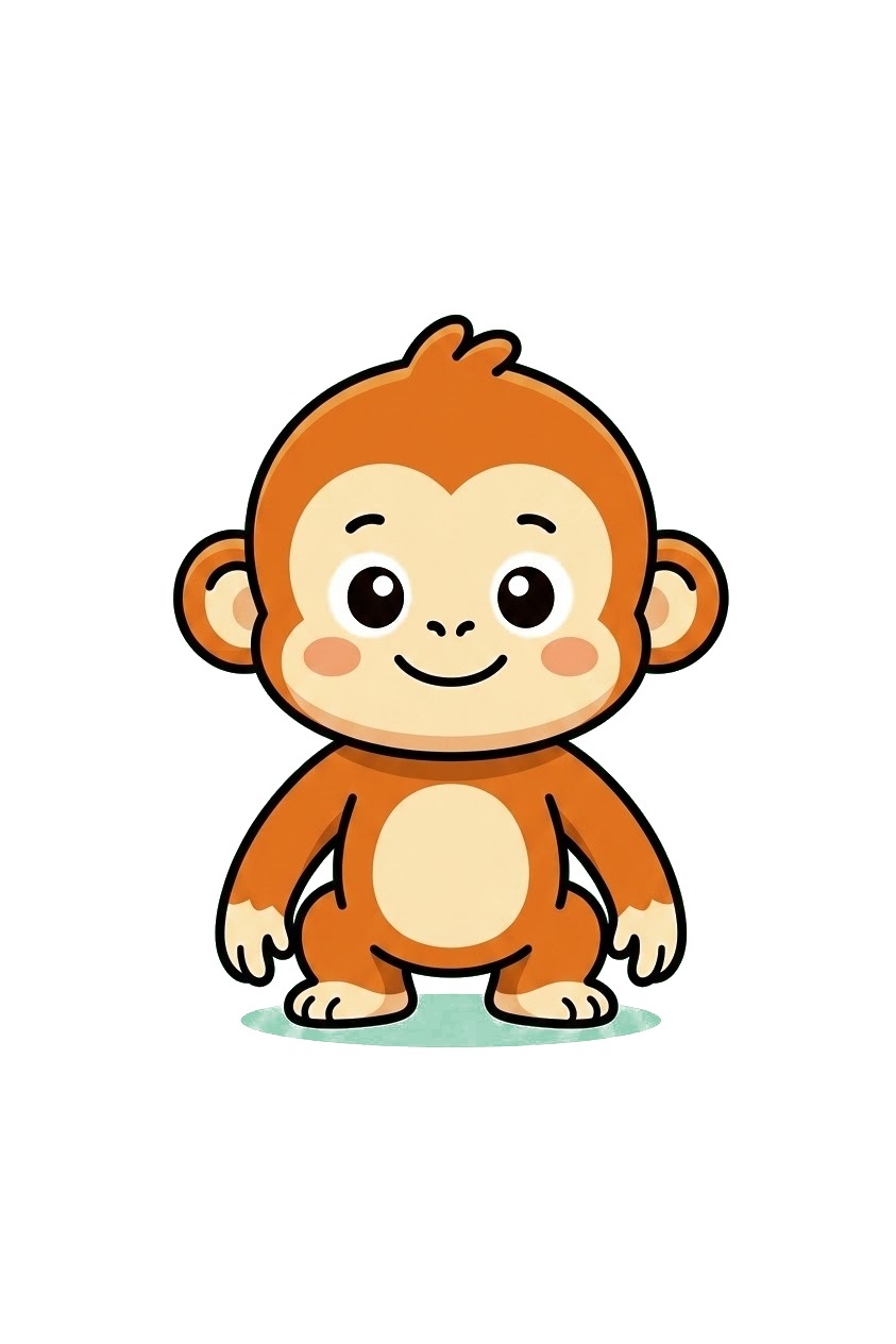Desk Monkey waving